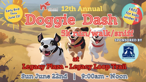 Sign up for our much anticipated 2025 Doggie Dash 5k!